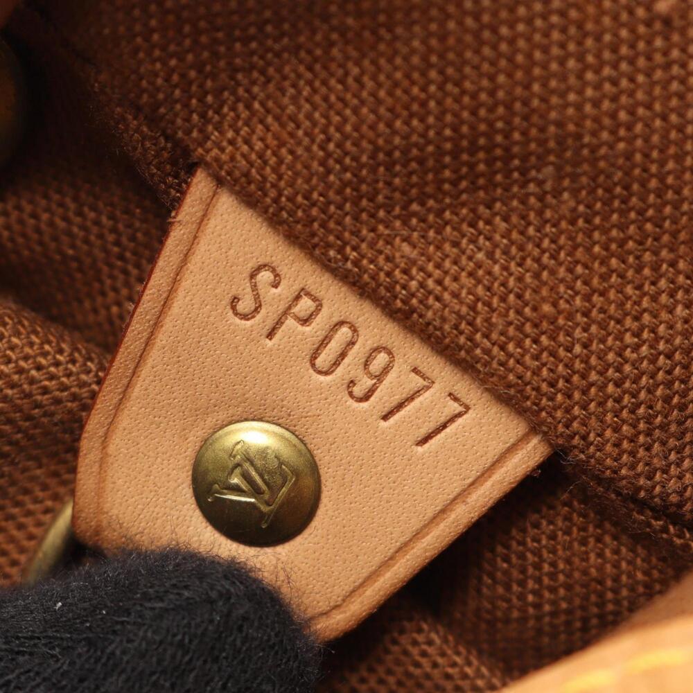 LOUIS VUITTON Authentic Brown Monogram Leather Backpack - Picture 5 of 10